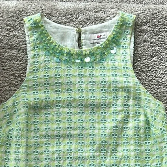 Vineyard Vines Ripple Eyelet & Gingham Blouse - Picture 3 of 6